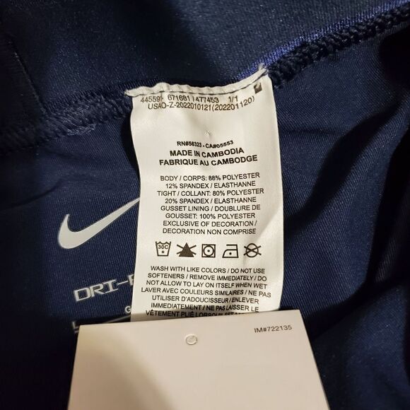 Nike Essential Victory Tennis Skirt Womens Sz Large Blue CJ1606-420 NWT - Picture 8 of 10